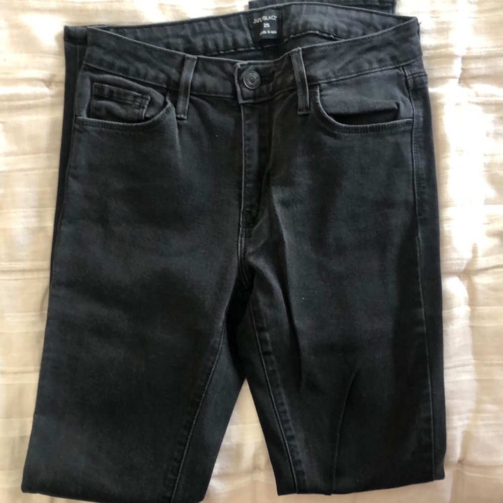 Just Black Skinny Jeans Size 25